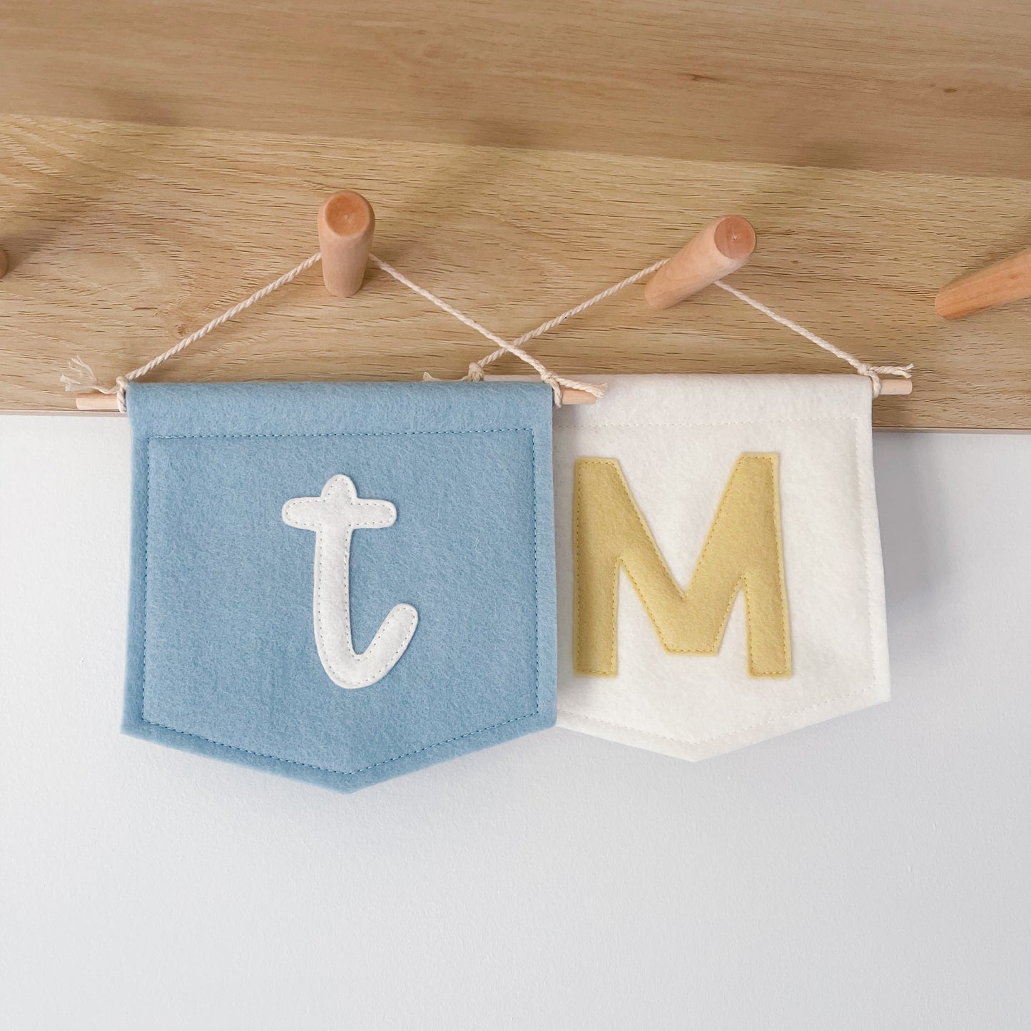 Felt Mini Flag - Initial