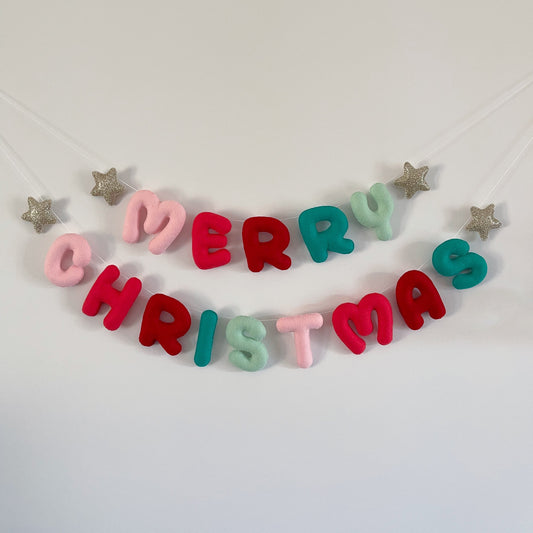 Merry Christmas Felt Garland