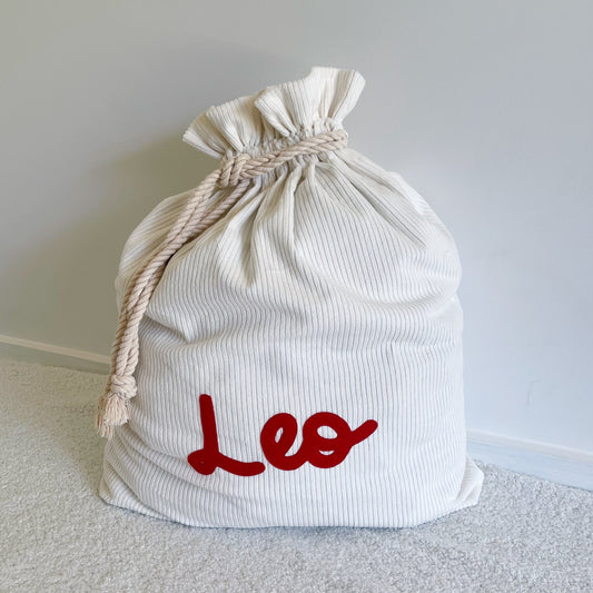 Personalised Corduroy Santa Sack