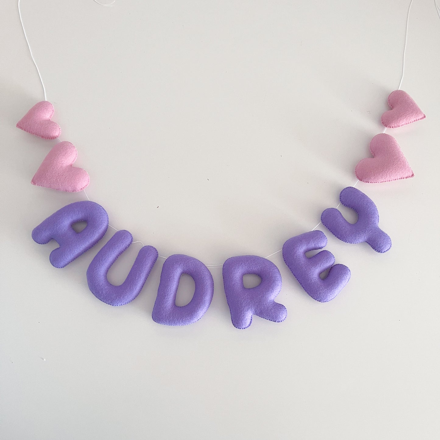 Felt Name Garland with Double Shapes