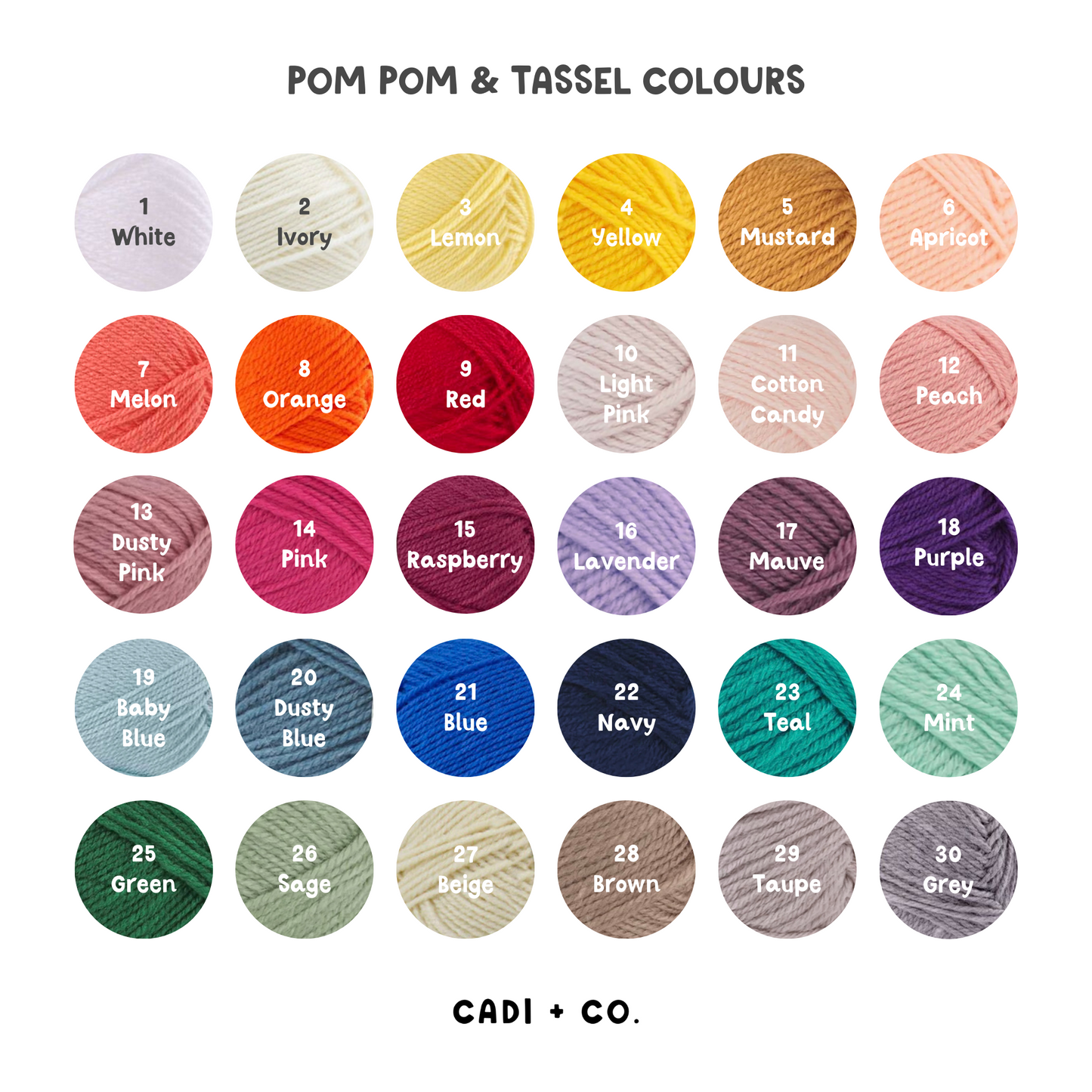Pom Pom & Tassel Felt Name Garland