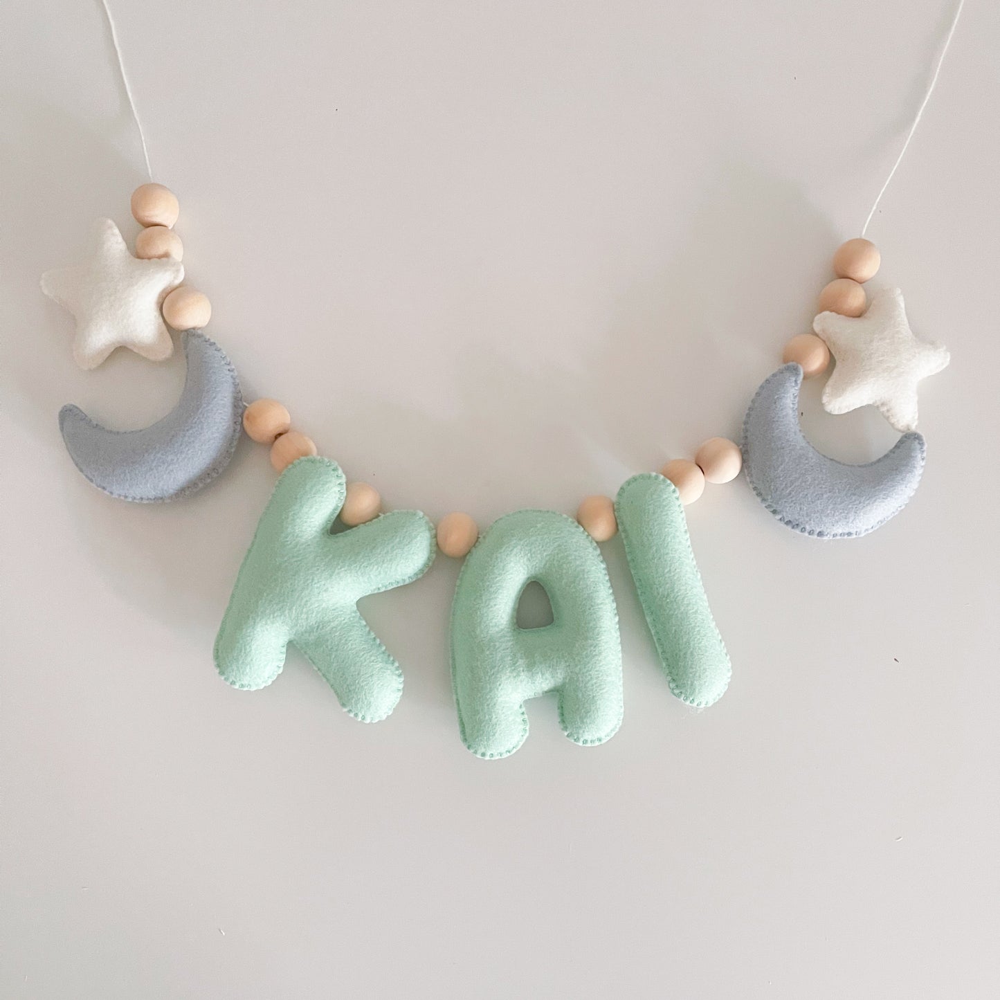 Felt Name Garland with Shapes (11 shape options)