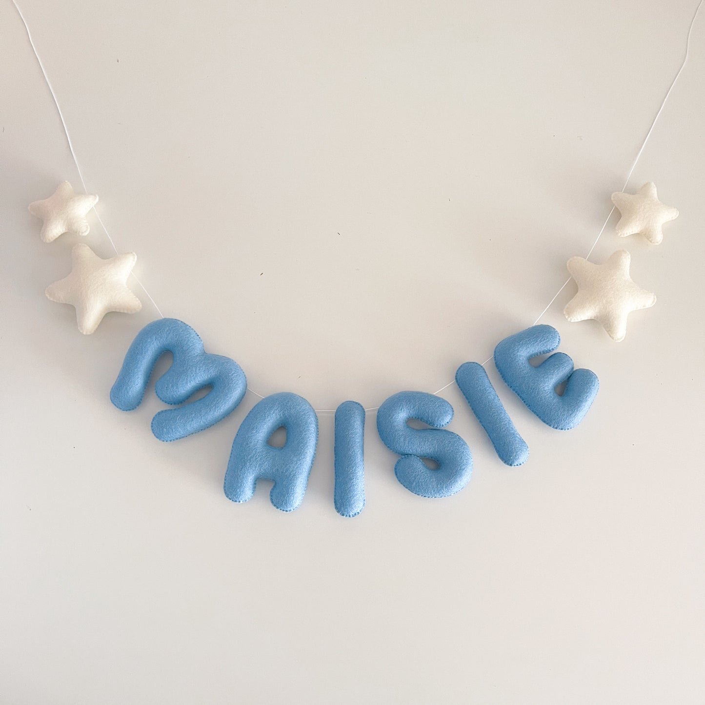 Felt Name Garland with Double Shapes