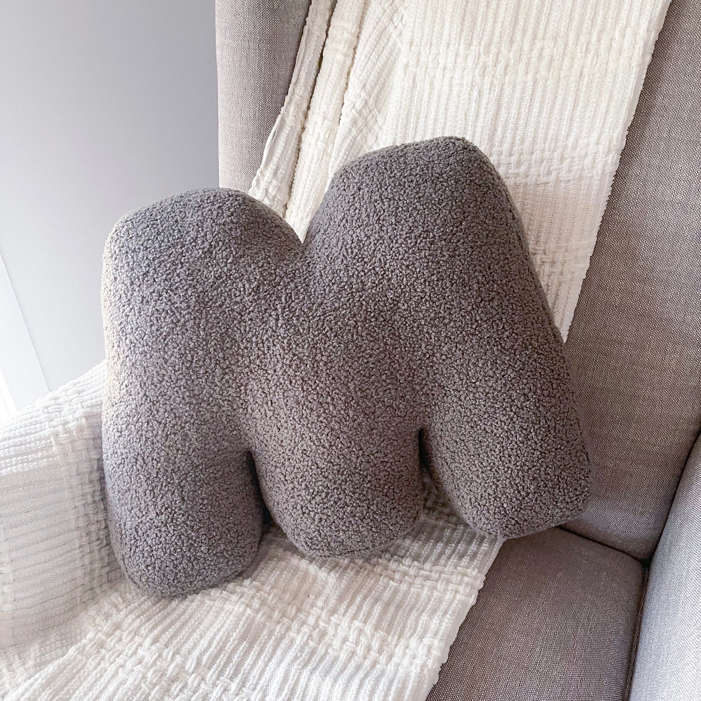 Letter Cushion - Teddy