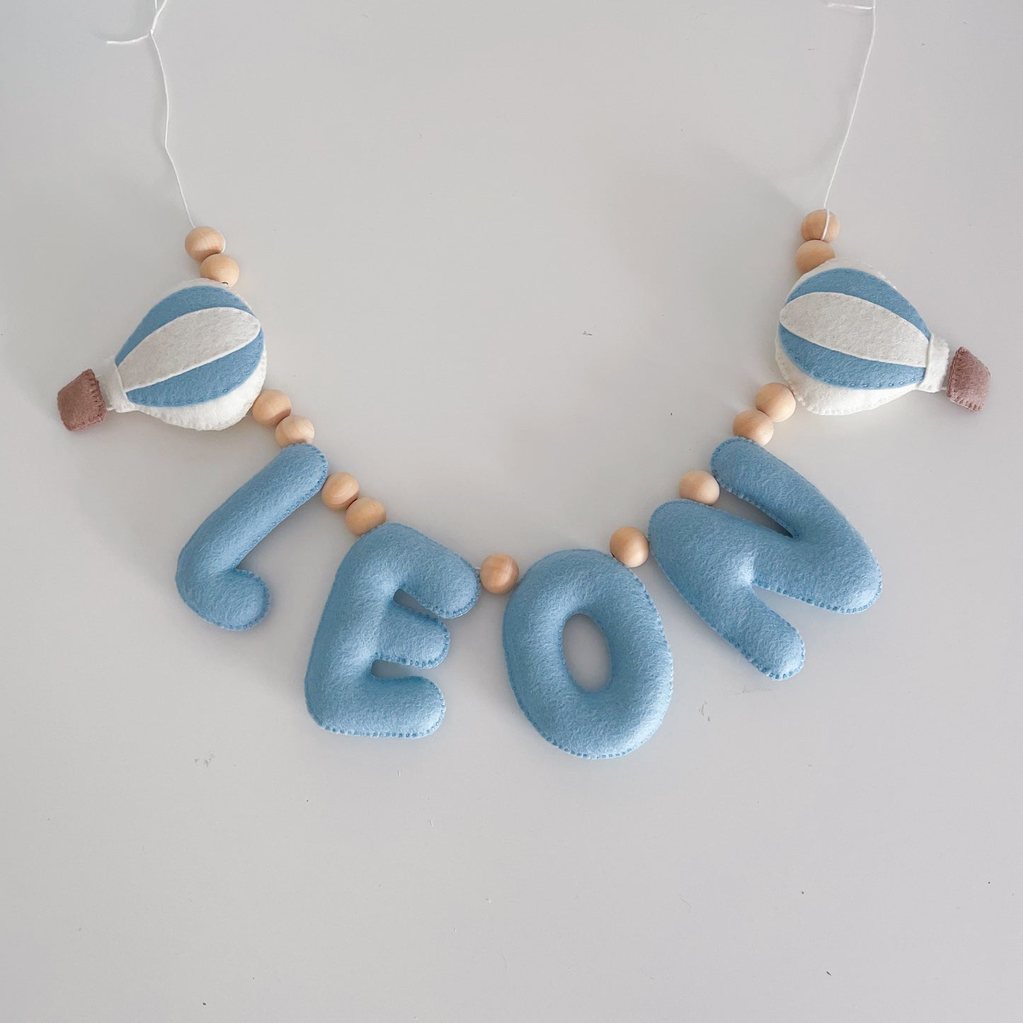 Felt Name Garland with Shapes (12 shape options)