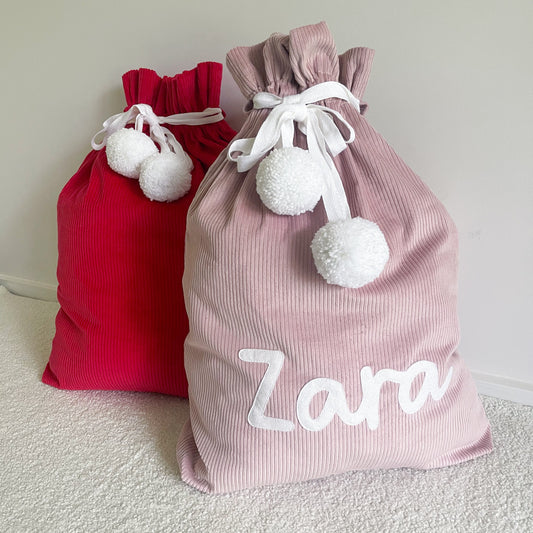 Personalised Corduroy Santa Sack