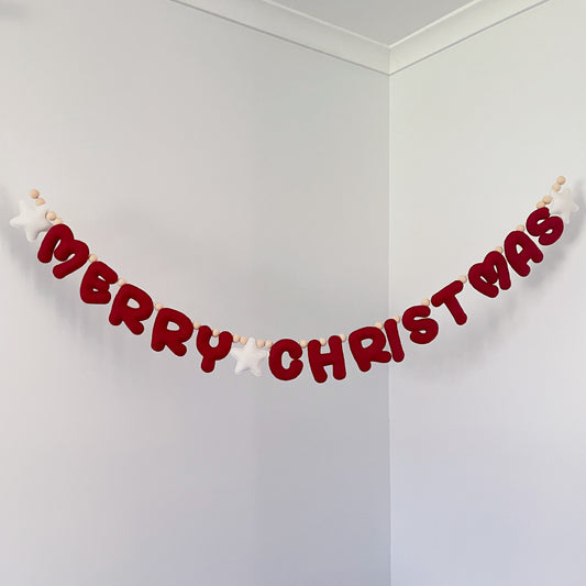 Merry Christmas Felt Garland