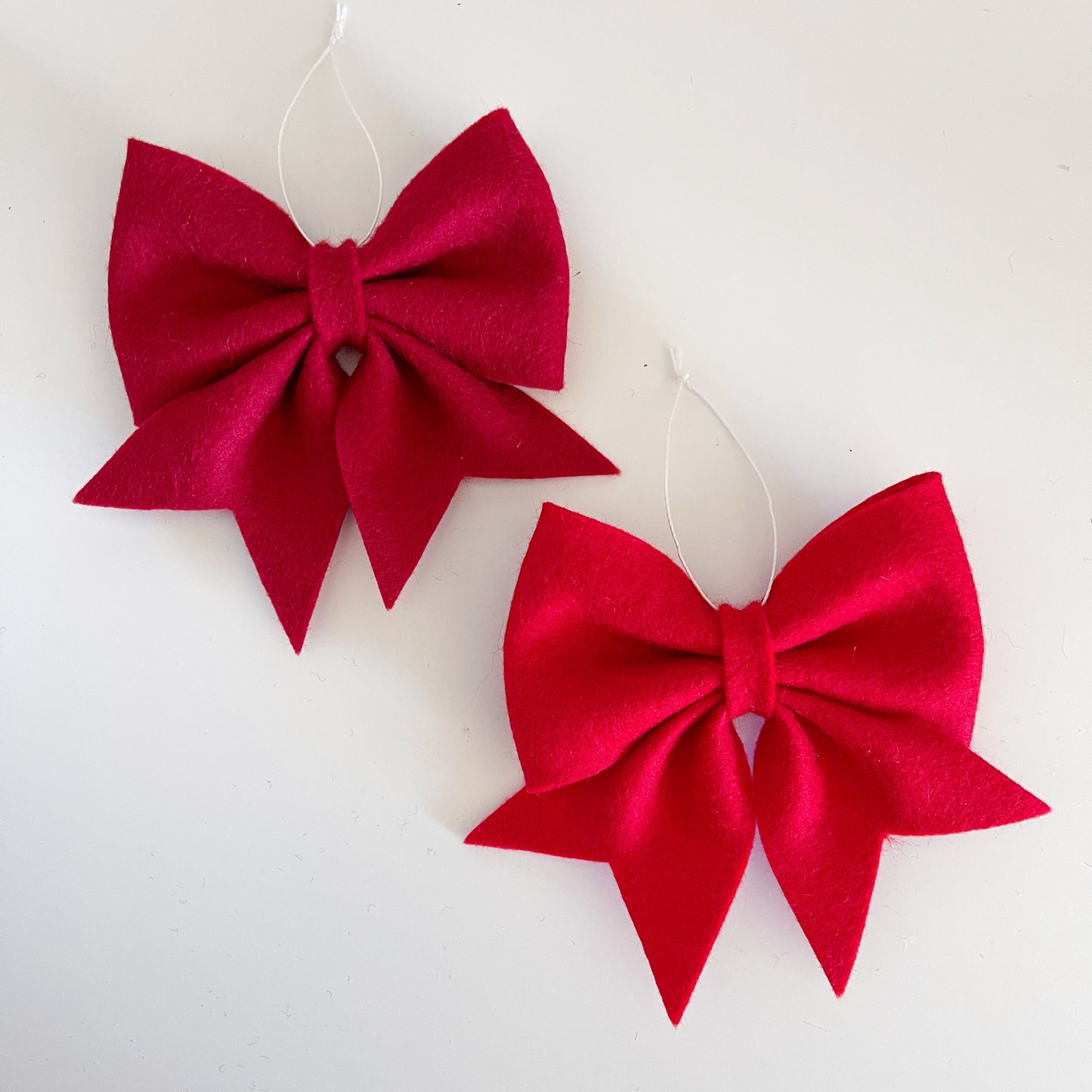 Felt Bow Christmas Ornament