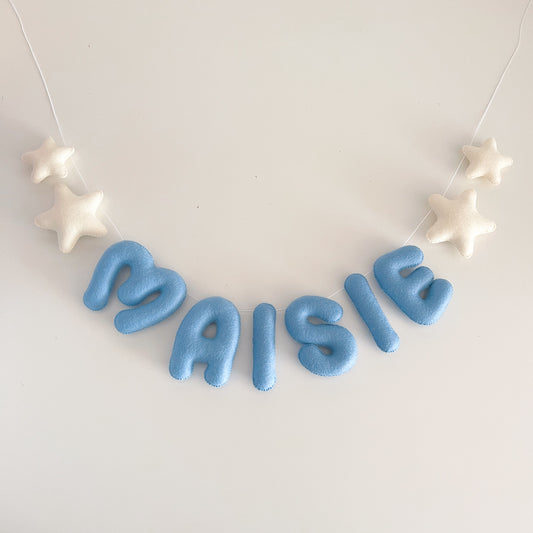Felt Name Garland with Double Shapes