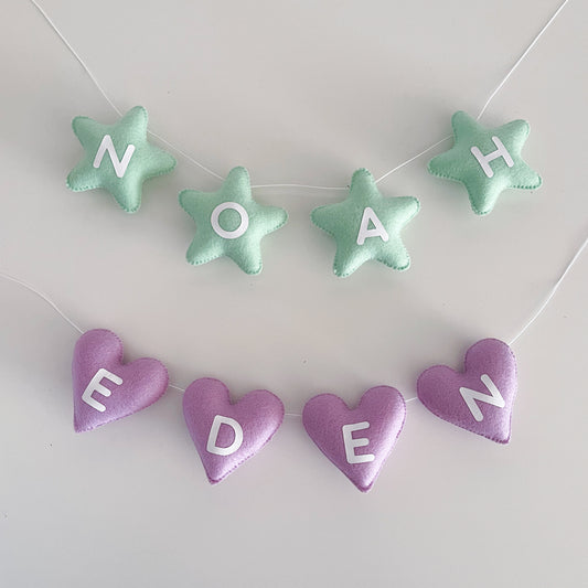 Felt Name Garland