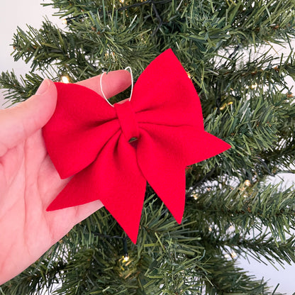 Felt Bow Christmas Ornament
